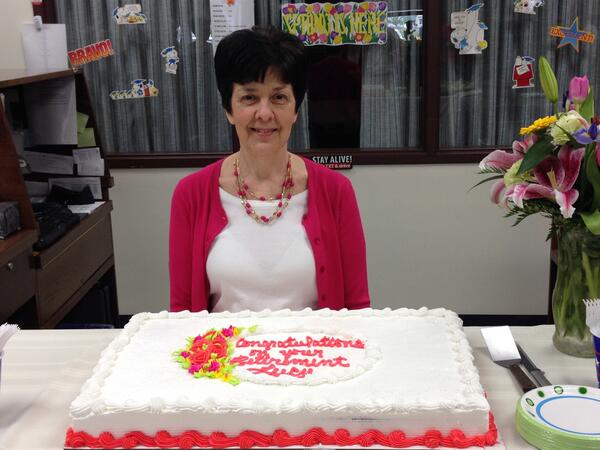 Celebrating the upcoming retirement of Lucy Moeller!