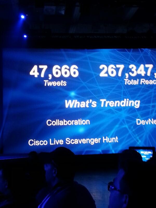 CiscoNetworkBly's tweet photo. @CiscoLive #CLUS  Look at our numbers http://t.co/Qf7I8giz5g