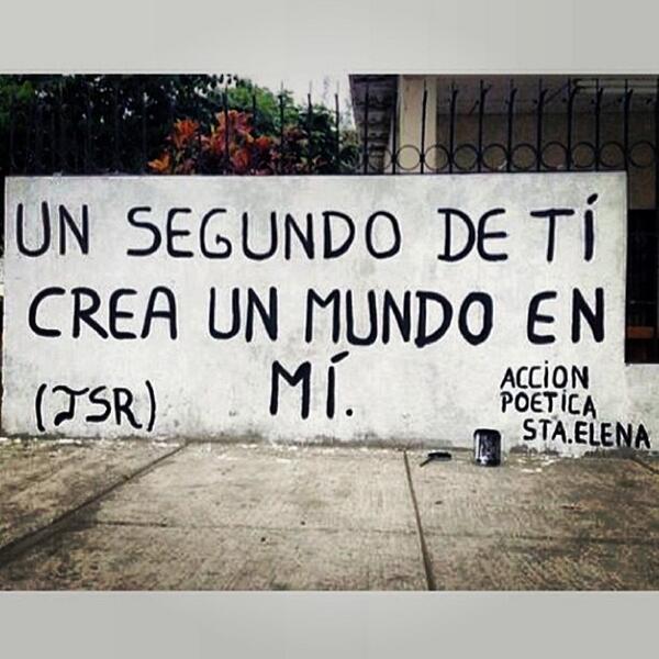 accionp0eticaes's tweet photo. UN SEGUNDO DE TÍ CREA UN MUNDO EN MÍ. http://t.co/KusmalADTX