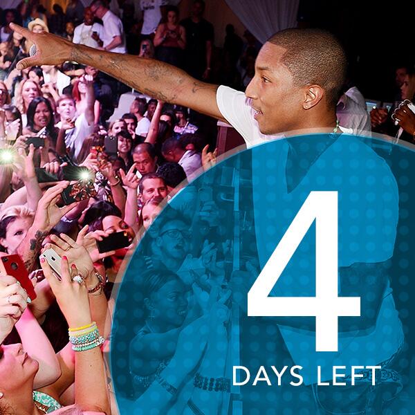 #MDW on it's way reminds us of last year celebrating with <a href="/Pharrell/">Pharrell Williams</a> on stage! #PureMemories #4days