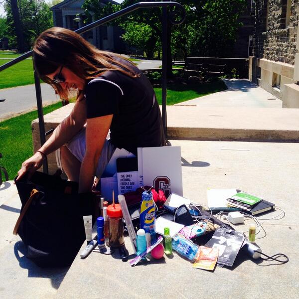 BUCoachG's tweet image. The contents of @NicciHaysFort's purse #NotRealLife