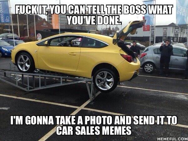 Carsalesmemesuk's tweet photo. Getting his priorities right!
#oops http://t.co/yRqxK36VNU