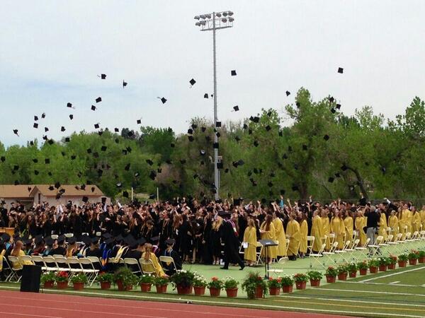 BMackeySports's tweet photo. Arapahoe Class of 2014 we did it http://t.co/KgN4lk9smu