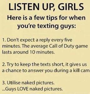 LizcoinIntern's tweet photo. Girls, these are tips for texting guys: http://t.co/3752EBW2nd
