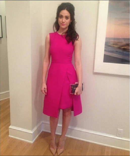 Emmy is STUNNING in my fuscia dress this week!