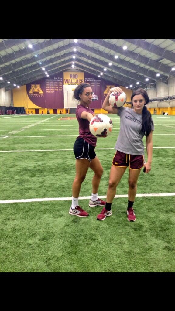 hottiesMN2014's tweet photo. Simone Kolander &amp;
 Ashley Pafko / U of M http://t.co/jei0KUO60T