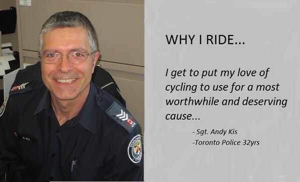 TorontoPolice's tweet photo. RT @PCGlennJones @sickkids WHY I RIDE #CopsCycleForKids Toronto to Chicago 11Riders 981km http://t.co/NQXR5wOSUp http://t.co/MXJyZ5u5t8 ^sm
