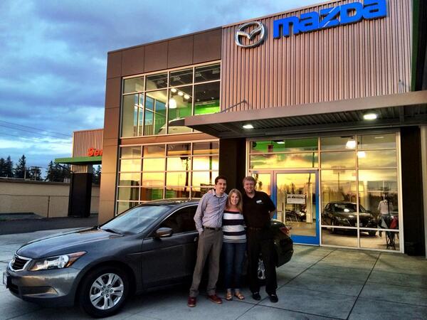 RonTonkinMazda's tweet photo. Anna found exactly what she was looking for! A 2011 Honda Accord thanks to Daniel Fachiol! Ka-Chow! http://t.co/lyjJh9gcde
