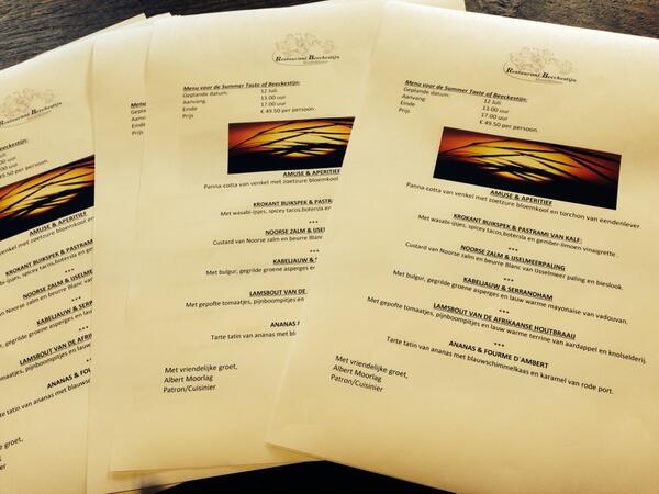 Het gaat snel! 12 juli word feest! Bourgondisch tafelen met wijn proeven van winenutz reserveer snel !