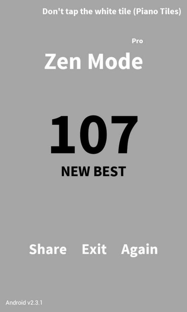 Amaree_Maree's tweet photo. Zen Mode! 107 pts!! Awesome! Who can beat me in @PianoTiles -> http://t.co/zcCVsSLMvQ http://t.co/taXcHBbRbX