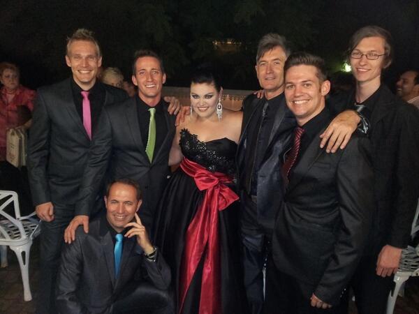 McCroons's tweet photo. Dress rehearsal went well, can't wait for tomorrow!! @CorleaBotha @McCroons @TheCroons1 @MesadiBotha http://t.co/sovyPQbOdS