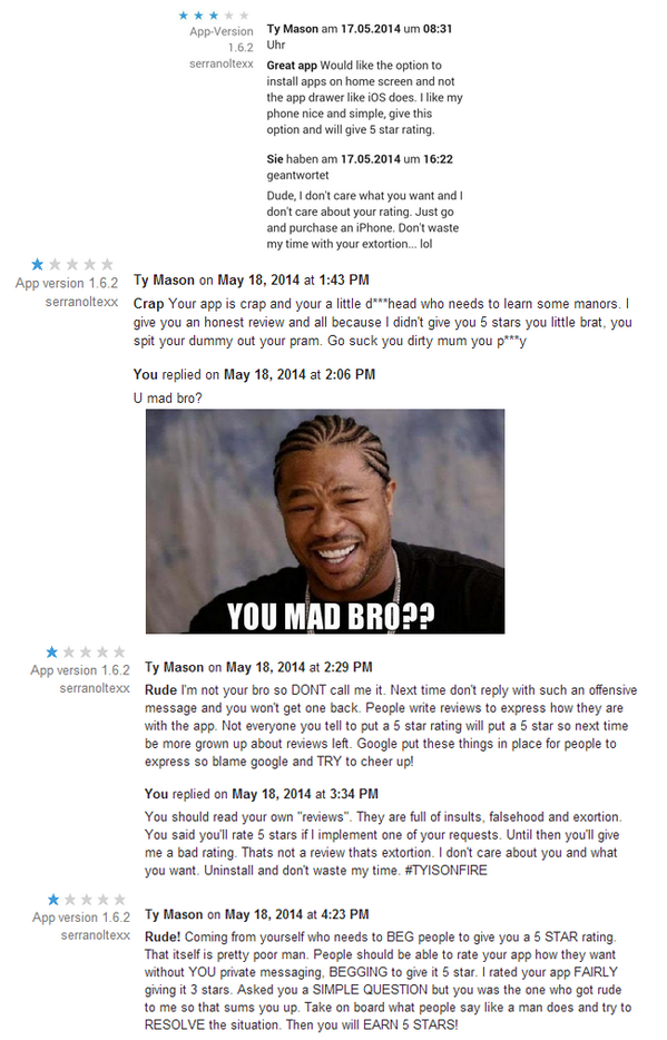 theknutcoding's tweet photo. Don't mess with TY! #TYISONFIRE http://t.co/mqn7f5Jyar