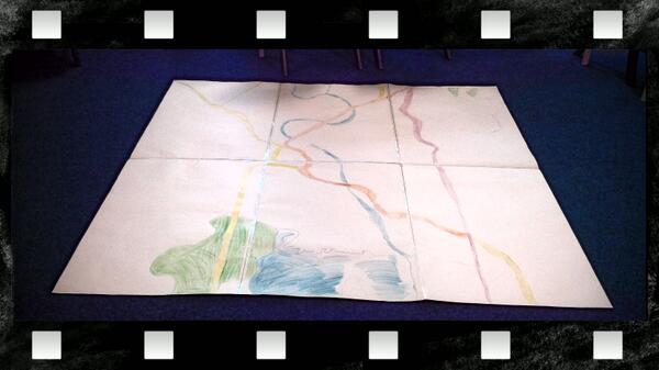 MrSPrimaryTeach's tweet photo. Spent a chunk of today making a giant OS map with my year 5/6 class learning about map reading and symbols http://t.co/kaCkGIMFXa