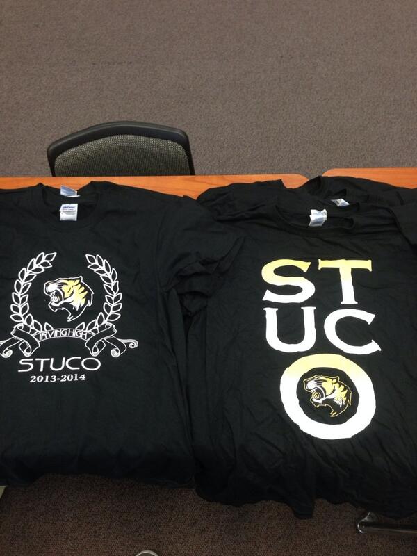 IrvingStuCo's tweet photo. All StuCo shirts are now $2 in all sizes!! Come by room 805 on Friday!! http://t.co/Qkfl4r2GaG
