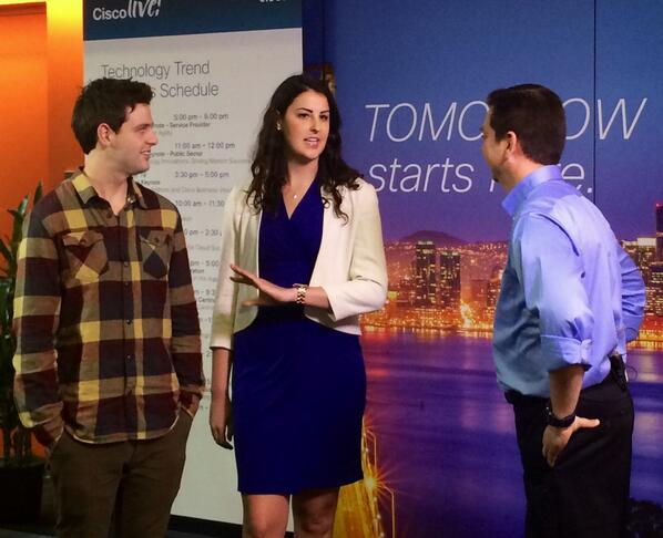 CiscoNetAcad's tweet photo. Michelle and Evan interviewed at Cisco Live as part of the Student Network Day. #CLUS #CLNetDay http://t.co/fKXlcAvnnB
