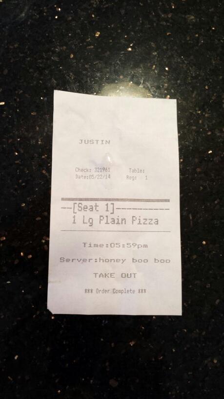 efimiani1's tweet photo. My server was Honey Boo Boo? http://t.co/4vuXA5BfHE