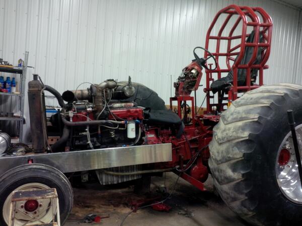 hollymcf23's tweet photo. A lot of work to do before first pull on the season in two weeks. #prostocktractors #reddevilpullingteam #ihpower http://t.co/Bdq8yT2x3c