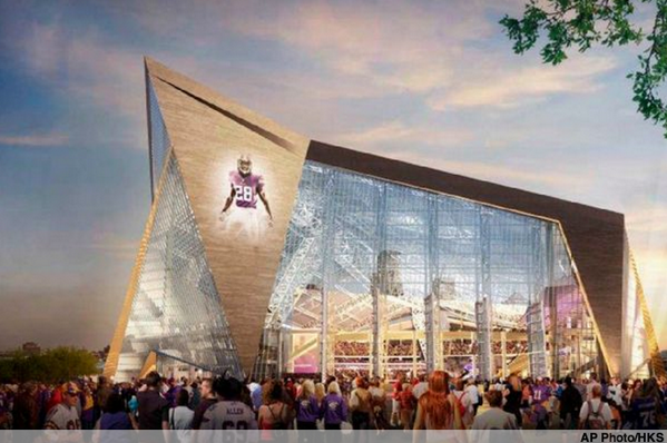 ESPNCFB's tweet photo. If Minneapolis' new stadium is good enough to host the @SuperBowl, why not the @CFBPlayoff? http://t.co/Ykjsh2OpT8 http://t.co/WmToNSN7lo