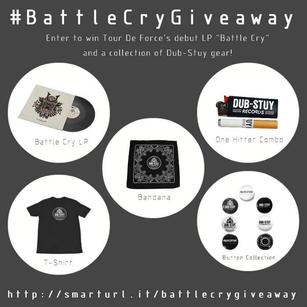 #BattleCryGiveaway Enter to win TDF's Battle Cry LP and a collection of dope merch ► smarturl.it/battlecrygivea…