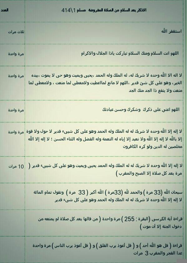 HamamSl's tweet photo. دعاء بعد كل صلاة http://t.co/RifE9ZlULE