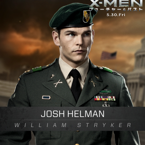 X Men V Twitter 反ミュータントの思想を持つ軍人 皆さんご存知 ウィリアム ストライカーの若かりし頃をジョシュ ヘルマンが演じる Xメン Http T Co Tieetfo1oe
