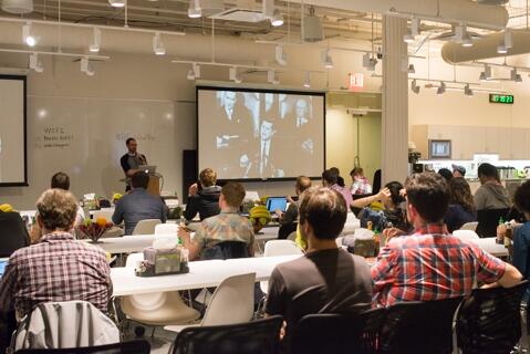 RefreshChi's tweet photo. @thegrubbsian presenting @pivotallabs NYC on constraints #pic http://t.co/eJCLWl9pi4