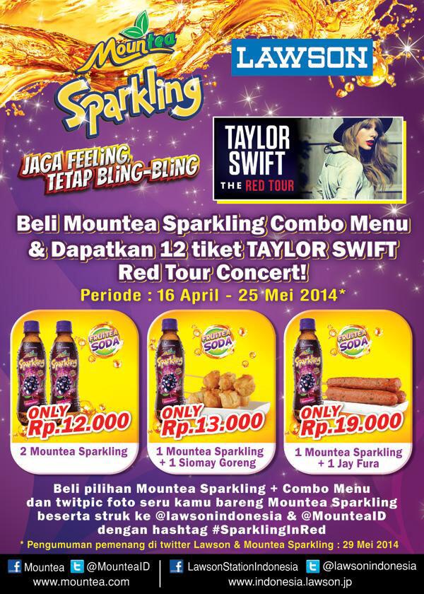 LawsonIndonesia's tweet photo. udah ikutan #SparklinginRed @MounteaID belomm? Masih ada kesempatan lohh! Ayo ke LAWSON sekarang! http://t.co/vGsrs4Pdtp