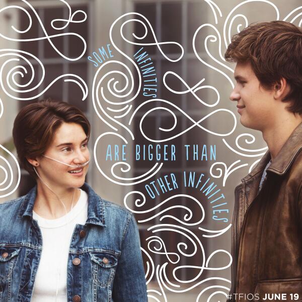 GVMovieClub's tweet image. (TFIOS Day 1 Quote 2) "Some infinities are bigger than other infinities." - The Fault in Our Stars #INFINITIES