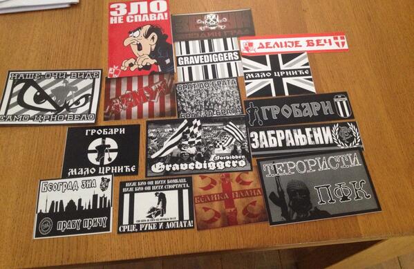 StickerUltrasNL's tweet photo. Partizan en Red Star Belgrado vandaag binnengekregen! http://t.co/XjvTv8fjye