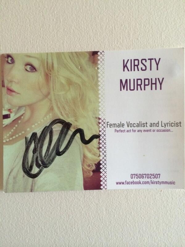 Kirsty Murphy is singing in the Jolly Roger on Sunday 25th @ 9ish.
#letherentertainyou