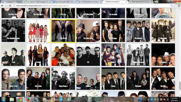 TheScriptAsia's tweet image. #TheScriptFamily please vote @thescript @TheScript_Danny at the @WORLDMUSICAWARD s!!! please support the lads!! :D