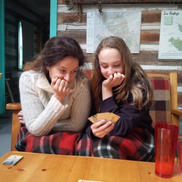 Jenn_Jonas's tweet photo. Playing cards last weekend with my daughter at our remote fishing cabin in Northern Quebec... http://t.co/225xeZdQgO
