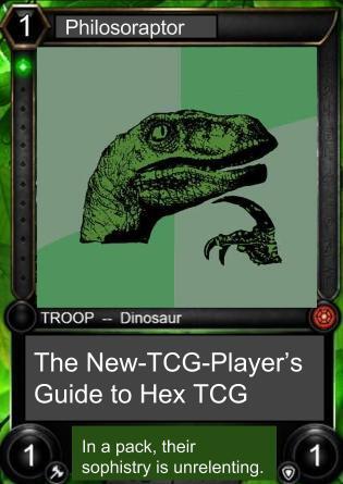 I just made this as the cover to my basic Hex TCG guide.  I laughed at my own joke. Please make it okay by laughing 2