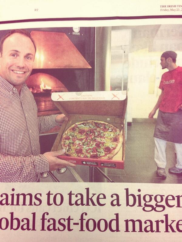 basewfp's tweet photo. Always nice to get a brief appearance in the @IrishTimes when CEO of @JustEatIE popped down to say hi 👍 http://t.co/Ua0Pcm7dnQ