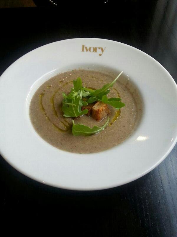 IvoryCafeBar's tweet photo. Tasty mushroom soup, now being served. http://t.co/eQ0VeNYrrj