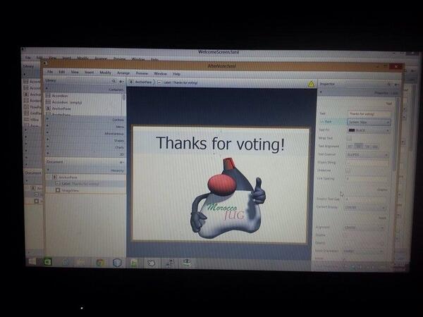 byousri's tweet image. @JMaghrebConf Voting system v1 is almost finalized, by @laytoun #RaspberryPi #javafx #JavaEmbedded