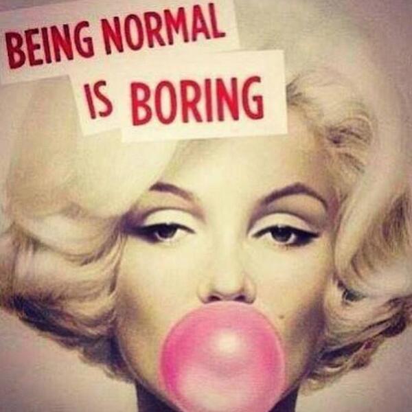 libera_libera's tweet image. ...essere #normali ...è #noioso! #marylin