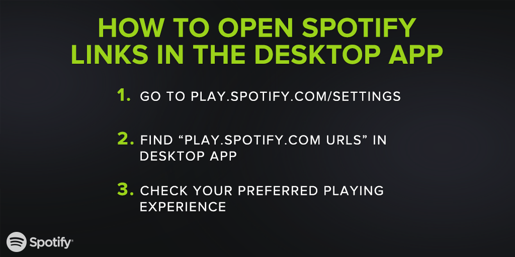 Open Spotify Desktop App