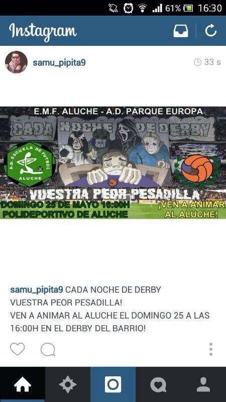 Así "preparan" en Aluche el partido ante el <a href="/ParqueEuropaAD/">AD Parque Europa</a>. El domingo #CuchilloYMachete