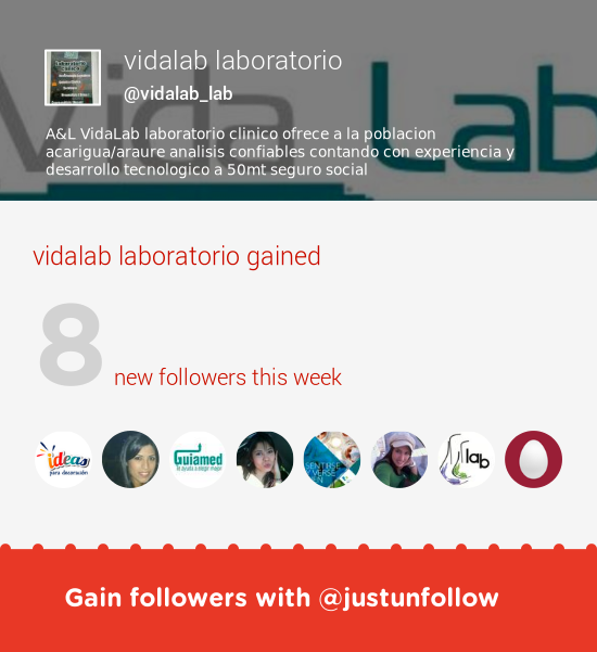 vidalab_lab's tweet image. Fab tweeps @ideasdecora @LcRomanos0828 @GuiamedChile &amp;amp; more followed me. Grow with justunfollow.com/?r=twp