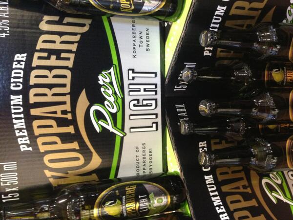 Just delivered n chilling down. New Pear Light with 30% less calories. Pearfect if you r shaping up for the Summer.