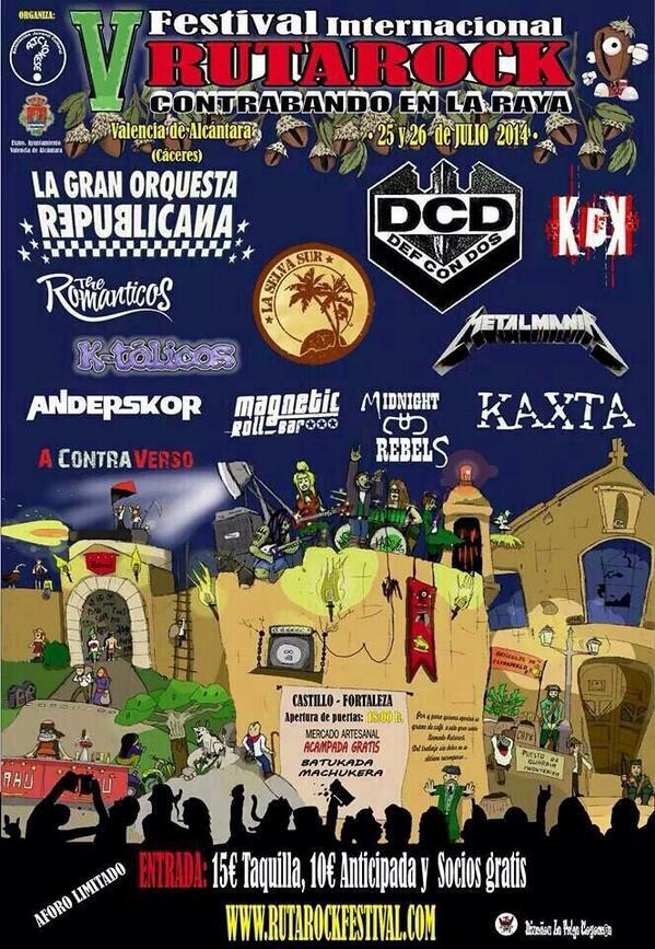 #FestivalRutaRock 25 y 26 de Julio. <a href="/DEF_CON_DOS/">DEF CON DOS</a> @LGO_republicana @laselvasur @KaxtaRock <a href="/acontraverso/">A ContraVerso</a> <a href="/Ktolicos/">K-tólicos</a>