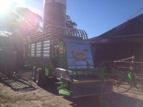New Bonino Zero Grazer delivered at Kirkby Stephen 2 days ago: 28m³ capacity, 2,15 mt drum mowers and flotation tyres