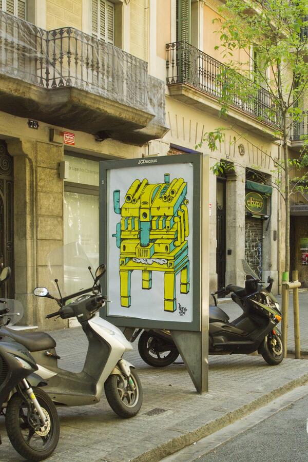 artfromchaos's tweet photo. Kans Adbusting in Barcelona. #PersianaGaspar #streetart #Barcelona http://t.co/z9KUkKGr5D
