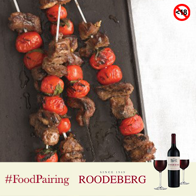 Roodebergwine's tweet photo. This weekend, enjoy these yummy Lamb, Tomato and Mint Kebabs. Recipe: http://t.co/WJXVcnigep #FoodPairing http://t.co/GIfMLJhYYr