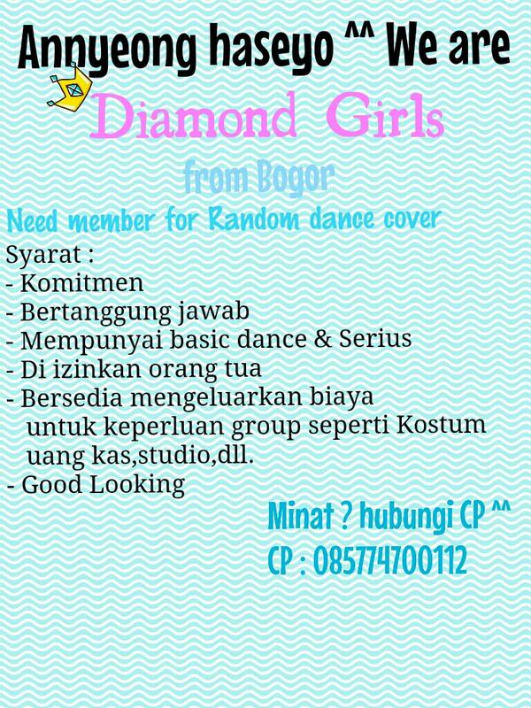 @vinnaisth [HELPRT]Diamond Girls stiil need member ya ^^minat ?Hubungi CP :)