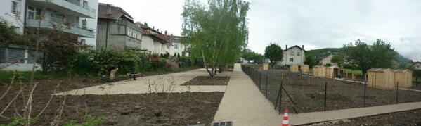 Création de Jardins familliaux - lieu de rencontres et d'échanges, commune d'Annemasse secteur du Planet