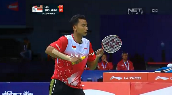netmedia_info's tweet photo. Tommy berkonsentrasi, ayo Tommy kamu pasti bisa, kami di Indonesia mendoakanmu #NETThomasCup http://t.co/9Fbc5rA9Z7