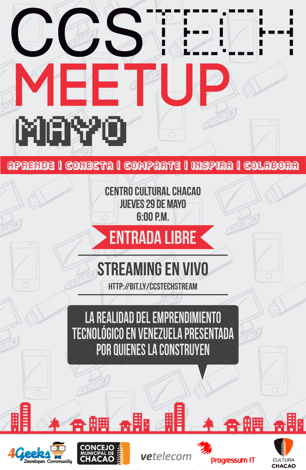 En el #CcsTechMeetUp se hablará de financiamiento y posibilidades de WordPress descubre más en buff.ly/1jaTywi