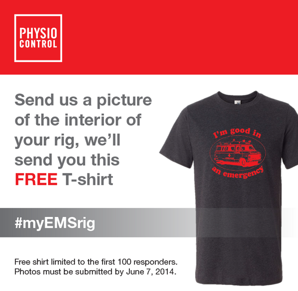 StrykerEC's tweet photo. We still want to see those #EMS rigs! Don’t let #EMSWeek2014 end before you get your shirt.http://t.co/pxjhP3VbqH http://t.co/wczfh8hvBw